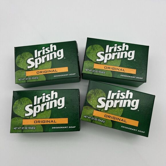 Lot Of 8- Irish Spring Deodorant Soap Bars Original Bath Size Bars 3.7 oz Each - Picture 2 of 3
